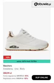 Eobuwie gazetka Strona 9: Sneakersy Uno białe Skechers €288,99