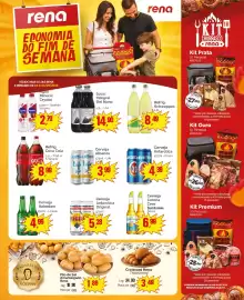 Catálogo Supermercados Rena Página 1: Cerveja Albanos €3,99, Kit Prata €27,00