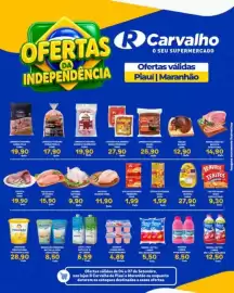 Catálogo Carvalho Supermercado semana 36 Página 1: Requeijão cremoso natville €8,50, Linguiça calabresa €27,90