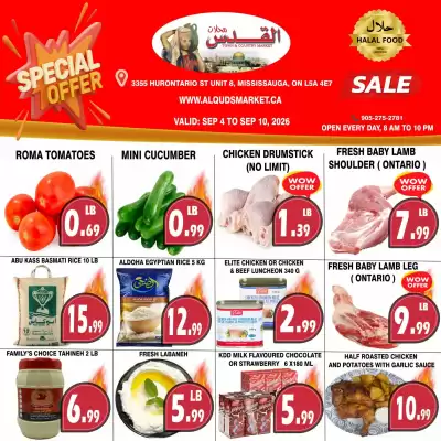 Al-Quds Supermarket flyer (valid until 10-09)