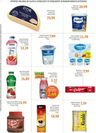 Folheto Sonda Página 2: Biscoito c/ cobertura de chocolate Calipso €7,99, Leite fermentado Danone Activia sabores €14,89