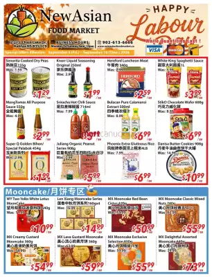 New Asian Food Market flyer (valid until 10-09)