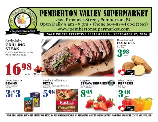 Pemberton Valley Supermarket flyer (valid until 12-09)