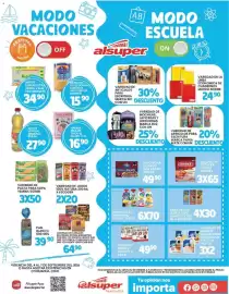 Folleto Alsuper Página 1: Jumexit €30,00, Chimex salchicha jochera €65,00
