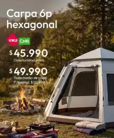 Catálogo Falabella Página 4: Carpa 6p hexagonal €45.990,00