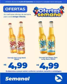 Folheto Andorinha Hipermercado semana 36 Página 3: Cerveja Sol Long Neck €4,99, Cerveja Sol Pilsen Zero Long Neck €4,99