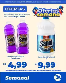 Folheto Andorinha Hipermercado semana 36 Página 38: Desinfetante Sanol 2l fragrâncias €4,99, Água Sanitária Sanol €9,99