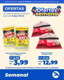 Folheto Andorinha Hipermercado semana 36 Página 57: Esponja Multiuso Bombril €3,99, Vassoura nylon condor v-35 €12,99