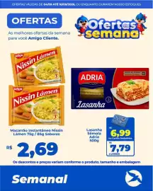 Folheto Andorinha Hipermercado semana 36 Página 66: Macarrão instantâneo nissin lámen €2,69, Lasanha Sêmola Adria €6,99