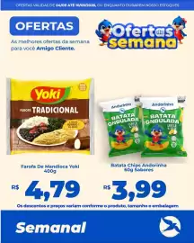 Folheto Andorinha Hipermercado semana 36 Página 74: Farofa de mandioca yoki €4,79, Batata chips andorinha sabores €3,99