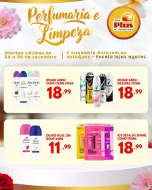Folheto Rede Plus Supermercados Página 1: Desod aero dove 150ml frag €18,99, Desod aero rexona €18,99