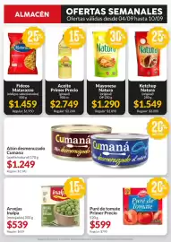 Catálogo Supermercados Aiello semana 36 Página 4: Inalpa arvejas secas remojadas €539,00, Cumaná atún desmenuzado €1.249,00