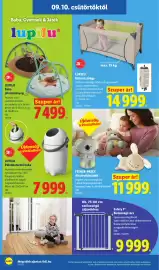 Lidl akciós újság hét 37 Oldal 12: Fisher-price altató plüssjáték €11.999,00, Lupilu baba utazóágy €14.999,00