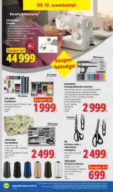 Lidl akciós újság hét 37 Oldal 16: Crelando varrókellékek €2.499,00, Crelando varrókészlet €1.999,00