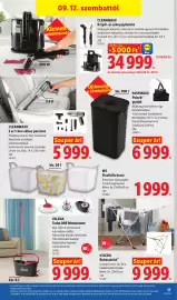 Lidl akciós újság hét 37 Oldal 17: Vileda ruhaszárító €9.999,00, Vileda turbo one felmosószet €9.999,00