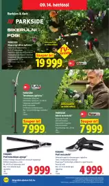 Lidl akciós újság hét 37 Oldal 20: Fiskars profi teleszkópos ágvágó €9.999,00, Fiskars profi metszőolló €4.999,00