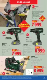 Lidl akciós újság hét 37 Oldal 21: Parkside akkus ütvefúró-csavarozó €7.999,00, Parkside akkus fúró-csavarozó €6.999,00