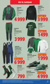 Lidl akciós újság hét 37 Oldal 23: Parkside férfi szabadidőcipő €4.999,00, Parkside férfi hosszú ujjú póló €1.999,00