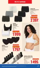 Lidl akciós újság hét 37 Oldal 25: Esmara női bordázott alsó €1.797,00, Esmara men férfi biopamut boxeralsó €2.397,00