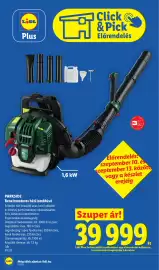 Lidl akciós újság hét 37 Oldal 4: Parkside benzinnmotoros háti lombfúvó €39.999,00