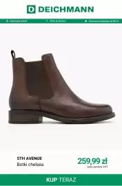 Deichmann gazetka tydzień 36 Strona 11: Botki chelsea 5th Avenue €259,99