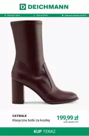 Deichmann gazetka tydzień 36 Strona 5: Klasyczne botki za kostkę Catwalk €199,99