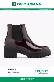 Deichmann gazetka tydzień 36 Strona 6: Botki chelsea Catwalk €219,99