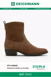 Deichmann gazetka tydzień 36 Strona 8: Klasyczne botki za kostkę 5th Avenue €319,99
