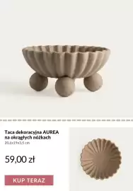 Homla gazetka tydzień 36 Strona 10: Taca dekoracyjna Aurea na okrągłych nóżkach 20,6x19x3,5 cm €59,00
