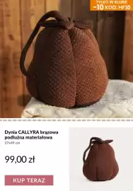 Homla gazetka tydzień 36 Strona 4: Dynia Callyra brązowa podłużna materiałowa 27x49 cm €99,00