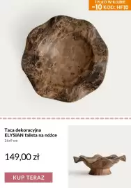 Homla gazetka tydzień 36 Strona 6: Taca dekoracyjna Elysian falista na nóżce 26x9 cm €149,00