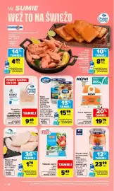 Carrefour gazetka tydzień 37 Strona 18: Paluszki surimi VICI €5,49, Filety śledziowe* WIEJSKIE, Z KURKAMI LISNER €15,99