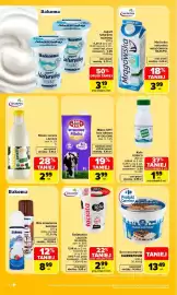 Carrefour gazetka tydzień 37 Strona 26: Śmietanka Łaciata MLEKPOL €2,99, Kefir Robico €1,59
