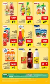 Carrefour gazetka tydzień 37 Strona 37: Lemoniada TYMBARK €2,79, Napój gazowany KRZYŚ, ORANŻADA JURAJSKA €3,39