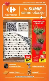 Carrefour gazetka Strona 1: Wrzos €5,99, Komplet pościeli €29,99
