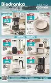 Biedronka gazetka Strona 2: Blender kielichowy HR2191/01 €149,00, AMBITION Zestaw obiadowy na 4 osoby €129,00