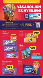 ALDI akciós újság hét 37 Oldal 25: Milka táblás csokoládé €499,00, Dörmi €149,00
