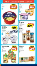 ALDI akciós újság hét 37 Oldal 28: Tolle trappista sajt €1.990,00, Alpro szójagurt €379,00