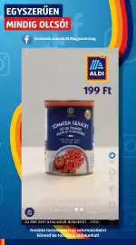 ALDI akciós újság hét 37 Oldal 36: Aldi aprított paradicsom €199,00