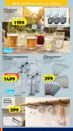ALDI akciós újság hét 37 Oldal 44: Home Creation konyhai akasztó €5.999,00, Crofton szívószálkészlet €399,00