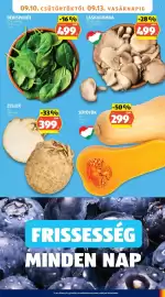 ALDI akciós újság hét 37 Oldal 9: Bébispenót €499,00, Zeller €399,00