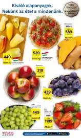 Tesco akciós újság hét 37 Oldal 2: Idared alma €319,00, Édesburgonya €589,00
