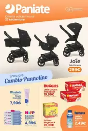 Volantino Paniate Pagina 1: Huggies Little Movers €19,99, Humana Latte 2 liquido €2,49