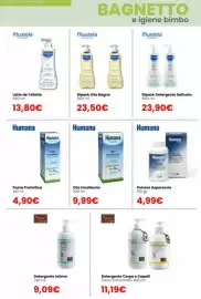Volantino Paniate Pagina 38: Humana Olio Emolliente €9,99, Mustela Olio Bagno €23,50