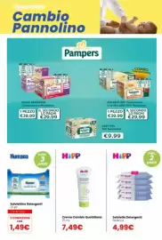 Volantino Paniate Pagina 5: Humana Salviettine Detergenti €1,49, HiPP Crema Cambio Quotidiana €7,49