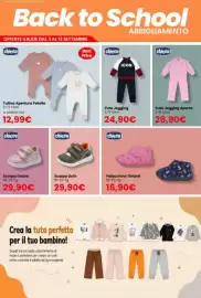 Volantino Paniate Pagina 6: Tutina Apertura Patello chicco €12,99, Polacchino Timbal chicco €16,90