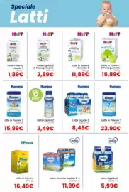 Volantino Paniate Pagina 7: Latte Liquido 3 Humana €8,49, HiPP Latte Liquido 2 €2,89