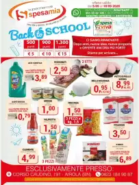 Volantino Supermercati Spesa Mia Pagina 1: Valfrutta Frullati Veggie €1,50, Polenghi latte UHT p.s. €3,50