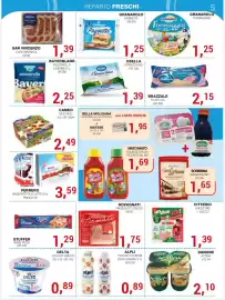 Volantino Supermercati Spesa Mia Pagina 5: Osella Stracchino €1,39, Granarolo Formaggini €1,25