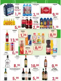 Volantino Supermercati Spesa Mia Pagina 7: Campari Soda €9,50, Lauretana €3,10